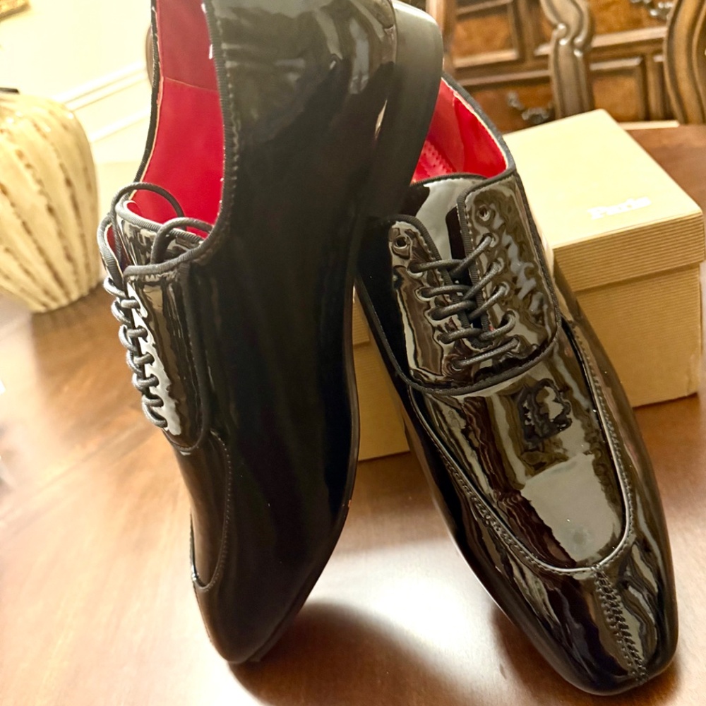 NEW/AUTHENTIC - Christian Louboutin Men’s Patent Leather Luxury Dress Shoes - Picture 8 of 16